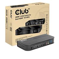 Club3D CSV-1382 HDMI™ KVM-switch voor Dual HDMI™ 4K60Hz