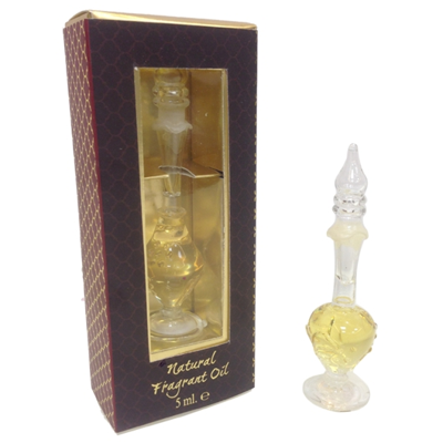 Geurolie in handgeblazen flesje rozen - 5ml (3 stuks) - S