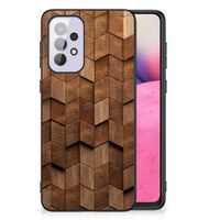 Houten Print Telefoonhoesje voor Samsung Galaxy A33 5G Wooden Cubes