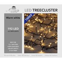 Clusterverlichting - warm wit - 192 led lampjes - 250 cm - timer - dimmer - thumbnail