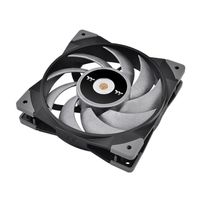 Thermaltake TOUGHFAN 12 Computer behuizing Ventilator 12 cm Zwart, Grijs 1 stuk(s) - thumbnail