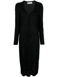 Tory Burch robe en maille à col v - Noir