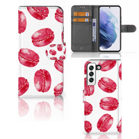 Samsung Galaxy S22 Book Cover Pink Macarons - thumbnail