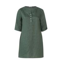 Paprika linnen tuniek donkergroen