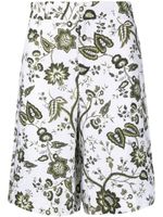 ERDEM short à fleurs imprimées - Blanc - thumbnail