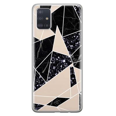 Samsung Galaxy A51 siliconen telefoonhoesje - Abstract painted