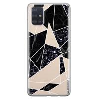 Samsung Galaxy A51 siliconen telefoonhoesje - Abstract painted