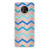 Nokia G50 TPU bumper Zigzag Blauw