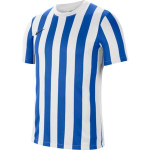 Nike Striped Division IV Voetbalshirt Wit Blauw