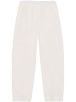 GANNI pantalon fuselé à taille élastiquée - Blanc