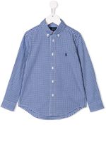 Ralph Lauren Kids chemise à carreaux vichy - Bleu - thumbnail