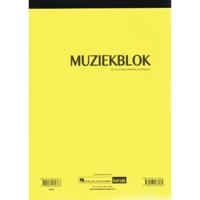 Hal Leonard Muziekblok 100 vel 12-balks tweezijdig muziekpapier