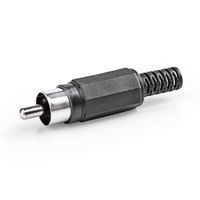 Nedis RCA connector zwart - thumbnail