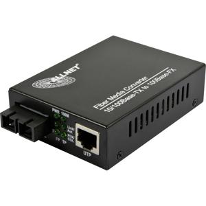 ALLNET ALL-MC107-ST-MM netwerk media converter 100 Mbit/s Multimode Zwart