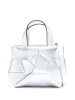 Acne Studios mini sac cabas Musubi à design métallisé - Argent - thumbnail