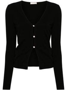 LIU JO cardigan à ornements en cristal - Noir