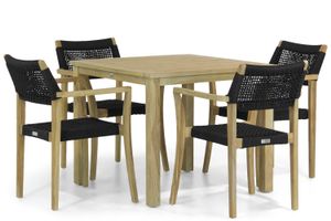 Lifestyle Dallas/Weston 90 cm dining tuinset 5-delig