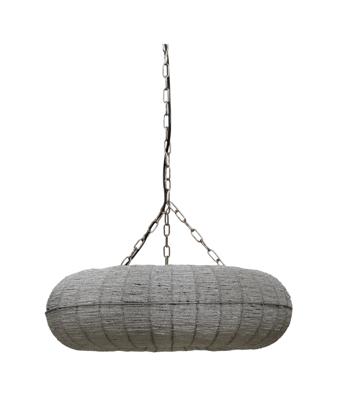 PTMD Hanglamp 'Lize', Glas, 51 x 17cm, kleur Transparant