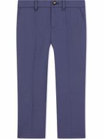 Dolce & Gabbana Kids pantalon en laine mélangée - Bleu