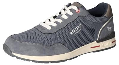 Mustang 4154-317 Sneakers voor heren, blauw, 43 EU
