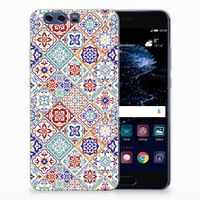 Huawei P10 Plus TPU Siliconen Hoesje Tiles Color - thumbnail