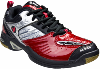 Saxon SX 900 squashschoenen (Kleur: rood/zwart, Maat: 44)