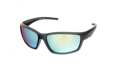 Kost zonnebril unisex zwart/blauw (H64) Kost zonnebril unisex zwart/blauw (H64)