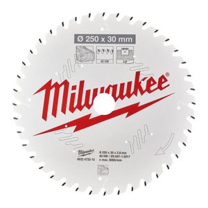 Milwaukee Accessoires Cirkelzaagblad MS W 250x30x2,8x40ATB - 4932472015