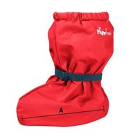 Playshoes overschoenen fleece gevoerd uni rood Maat