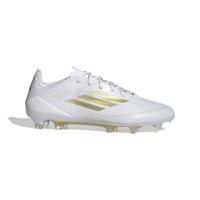 adidas F50 Pro Gras Voetbalschoenen (FG) Wit Goud - thumbnail