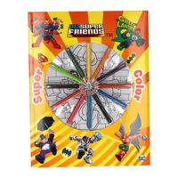 Boek Specials Nederland BV Super Color Kleurboek DC Super Friends met Potloden - thumbnail