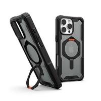 URBAN ARMOR GEAR Plasma XTE Case voor Apple iPhone 16 Pro Max Kickstand Case (Draadloos/Magnetisch opladen compatibel, Case kan worden geopend, 6 meter bescherming) zwart/oranje
