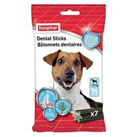 Beaphar Dental Sticks kleine hond 7 stuks - Dagelijkse gebitsverzorging voor een frisse adem - Geschikt voor kleine hondenrassen - Bevat bruin zeewier tegen plakvorming