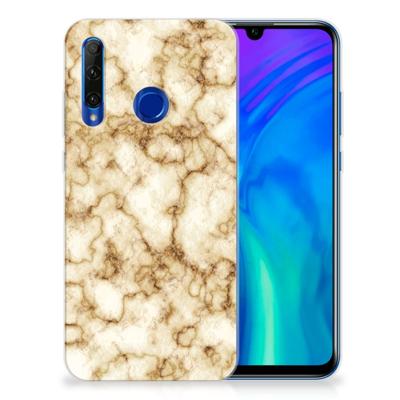 Honor 20 Lite TPU Siliconen Hoesje Marmer Goud Honor 20 Lite TPU Siliconen Hoesje Marmer Goud