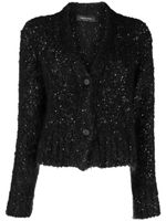 Fabiana Filippi cardigan à sequins - Noir