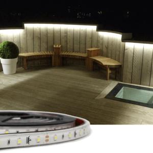 2 meter helder wit basic led strip voor buiten losse strip