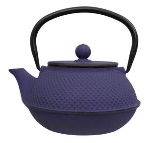 Blauw Gietijzeren Theepot - Cast Iron - 17.5 x 15 x 10cm 800ml