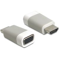 DeLOCK 65472 tussenstuk voor kabels HDMI-A VGA Wit - thumbnail