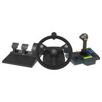 Hori HPC-043U game controller Zwart USB Stuur + pedalen + joystick PC