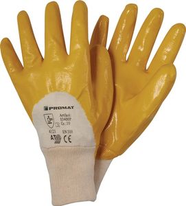 Promat Handschoen | Ems | maat 8 geel | bijzonder hoogwaardige nitril coating | EN 388 PSA-categorie II - 4000371274 4000371274