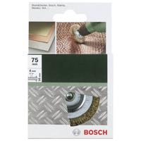 Bosch Accessories 2609256519 Schijfborstels voor boormachines - gegolfde draad, met messing coating, 75 mm D = 75 mm, breedte = 16 mm Schacht-Ø 6 mm 1 stuk(s) - thumbnail