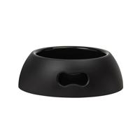 UNITED PETS Pappy - Grote Hondenkom, Eco- Friendly, Made in Italy, Hondenbak voor Voer en Water, Zwarte, 2200 ml, L. Voerbak voor Honden