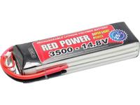 LiPo accupack 14.8 V 3500 mAh Aantal cellen: 4 25 C Red Power Softcase Open kabeleinden