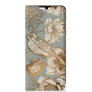 Smart Cover voor Samsung Galaxy A33 5G Vintage Bird Flowers