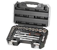 Fixman professionele 25 delige doppenset 1/2 in trendy koffer B4025