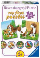 Ravensburger puzzel 9x2 stukjes dierenfamilies op de boerderij