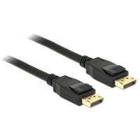 Delock 83808 DisplayPort-kabel DisplayPort Aansluitkabel DisplayPort-stekker, DisplayPort-stekker 5.00 m Zwart Vergulde steekcontacten - thumbnail