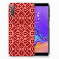 Samsung Galaxy A7 (2018) TPU bumper Batik Rood - thumbnail