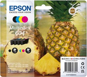 Epson inktcartridge 604, 130 - 150 pagina&apos;s, OEM C13T10G64010, 4 kleuren