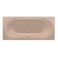 Ligbad Inbouw Xenz Martinique Rechthoek 1-2 Persoons Duobad 80x180x44cm Acryl Bahama Beige Hoogglans met Poten